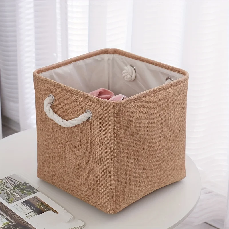 Portable fabric clothing storage box toy storage dust-proof clothing organization storage box finishing box - Image 7