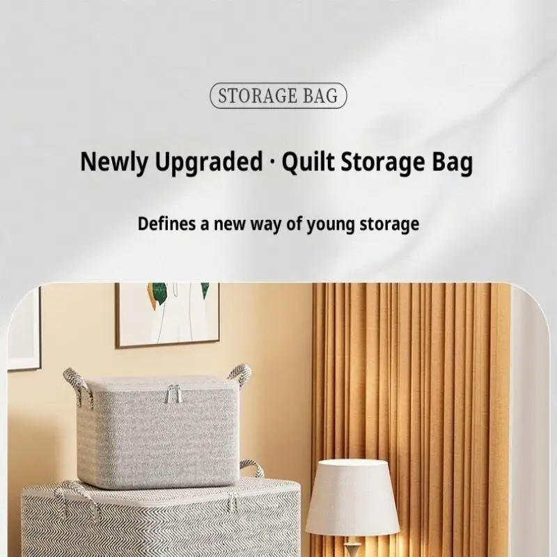 Large Capacity Clothes Storage Box 220L with Lid Organizer Bag for Laundry Basket Home Closet Bedroom Storage Solution - Image 15
