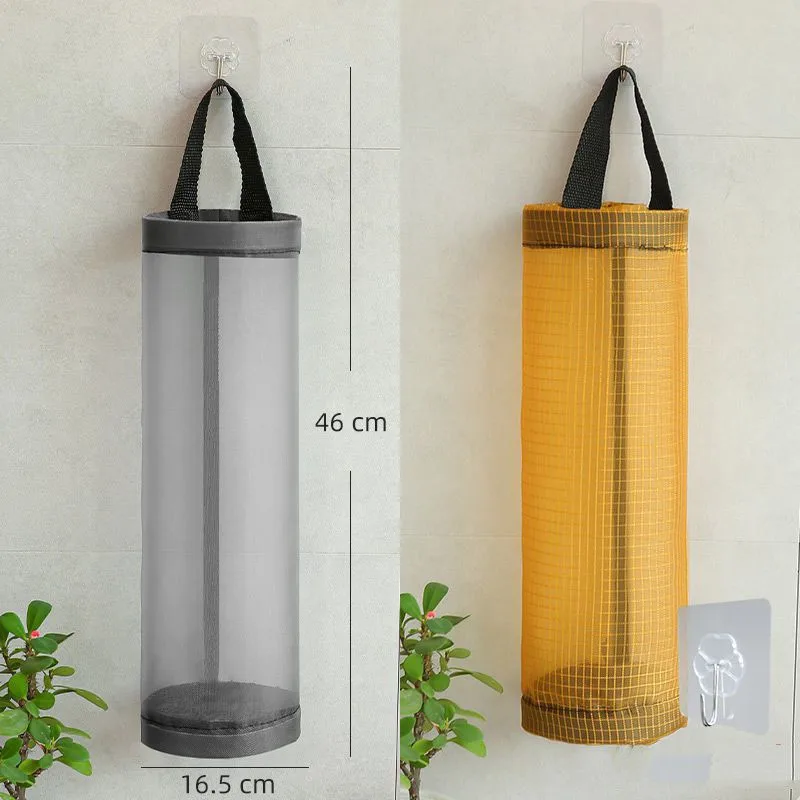 3/2/1PC Home Grocery Bag Holder Wall Mount Plastic Bag Holder Dispenser Hanging Storage Garbage Bag Kitchen Garbage Organizers - Image 14