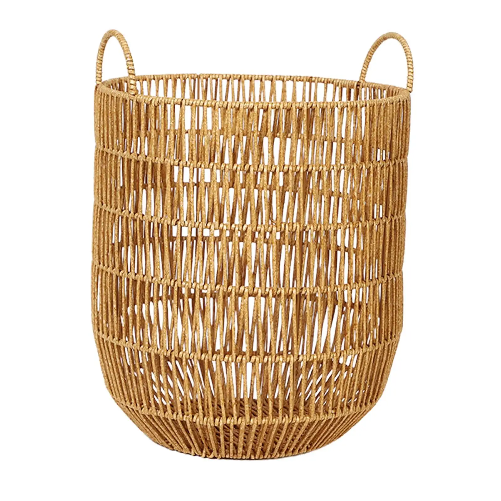 Laundry Basket Bins Toys Bin Clothes Storage Hamper with Handle Wicker Baskets for Home Bathroom Laundry Room Nursery Pillows - Image 10
