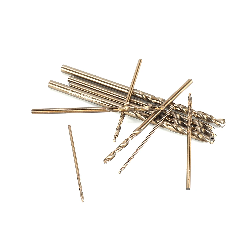 10pcs/set HSS M35 Cobalt Drill Bits 1-3mm for Metal/Stainless Steel - High-Speed Steel Cobalt Coated Drill Bits with Enhanced - Image 11