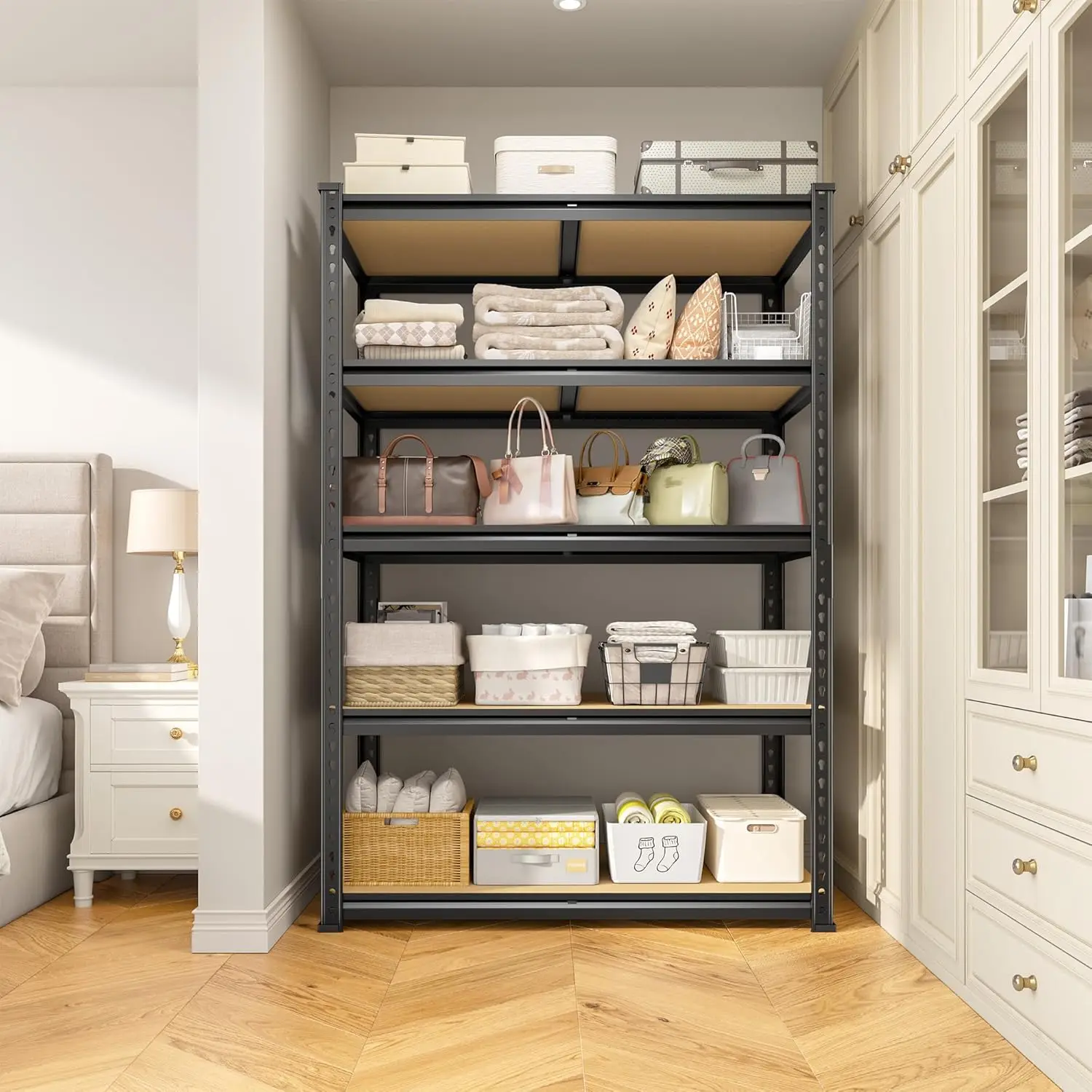 5-Tier Metal Storage Shelves 1980LBS Capacity Adjustable Pantry Shelving Unit for Kitchen And Pantry Organization Customized - Image 8