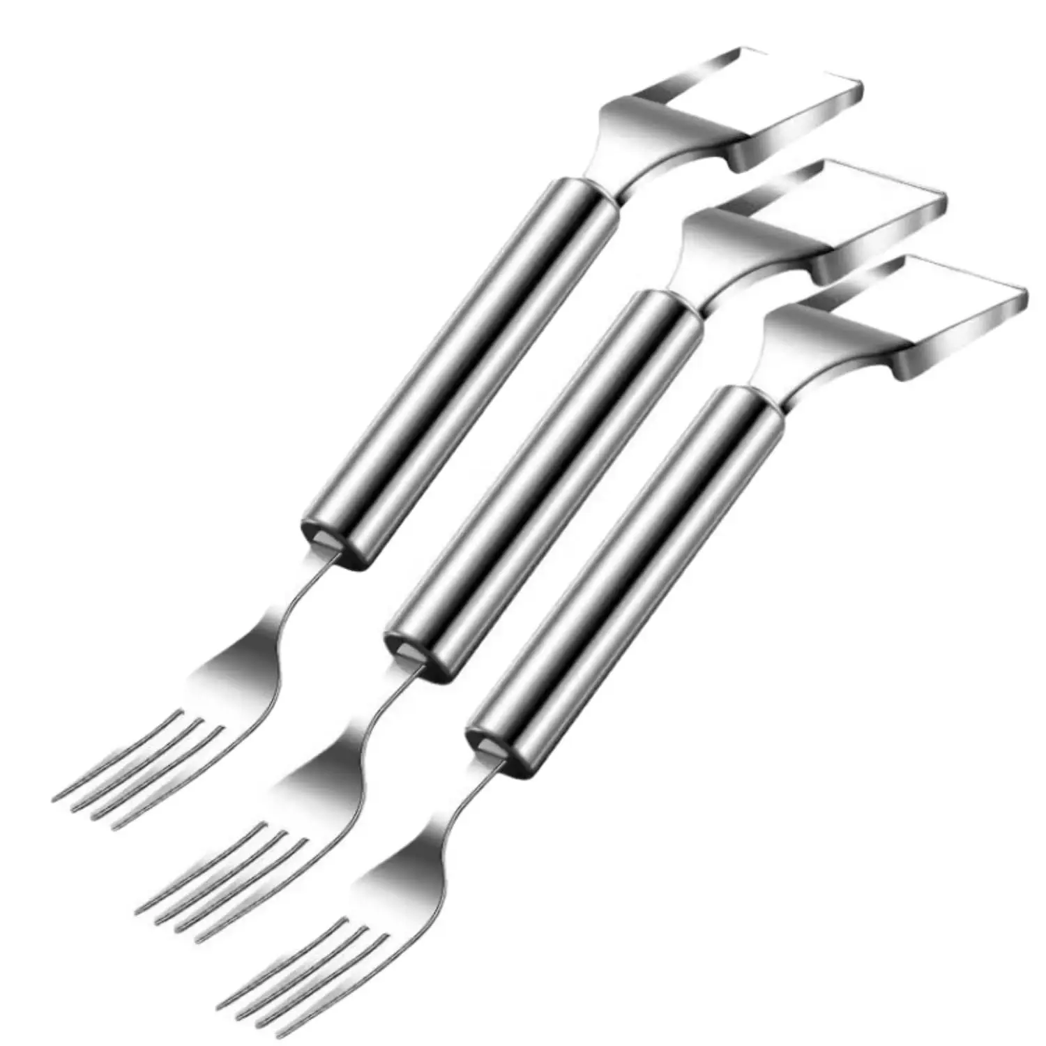 2025 Newest Watermelon Slicer Tool Stainless Steel Fruit Cutter Dual Head Watermelon Fork Melon Cutter Kitchen Gadgets - Image 7